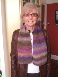 Mum and her new scarf