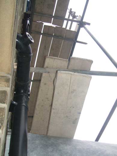 Scaffold - view from back door