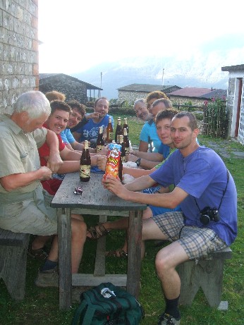 At the tea house with Pringles!