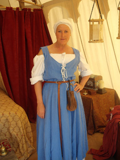 Bev in peasant dress