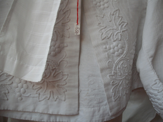Whitework on a baby's dress