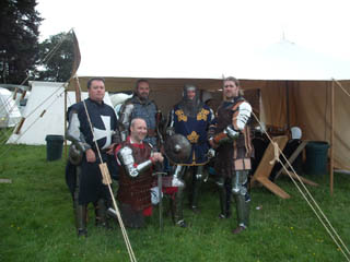 The boys from OFK and Team Falchion ready for battle