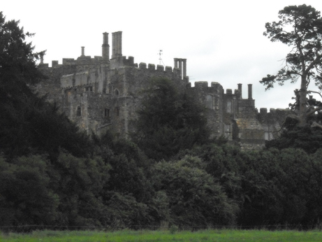 Berkeley castle on an overcast July day