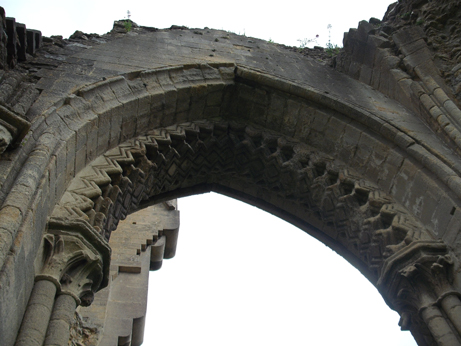 One of the window arches in the Abbey