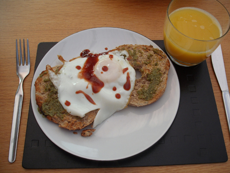 Sunday's leisurely breakfast 