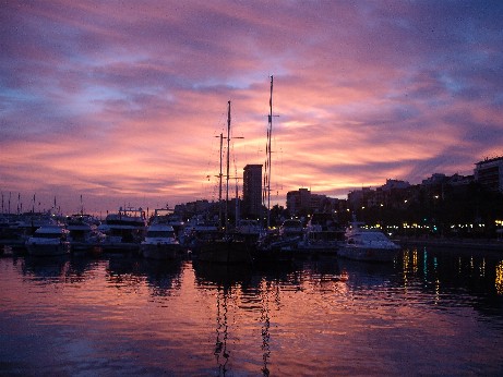 Spain - Alicante sunset Spain - Alicante sunset