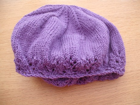 Lilac hat 3