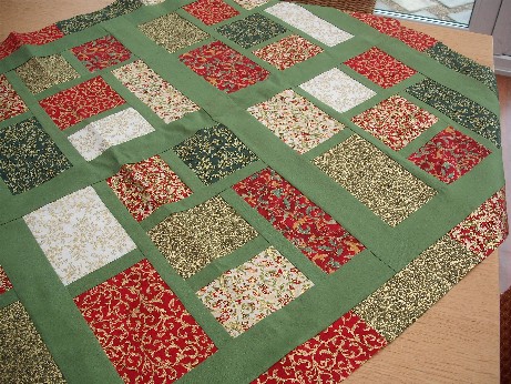 Stained glass quilt with border