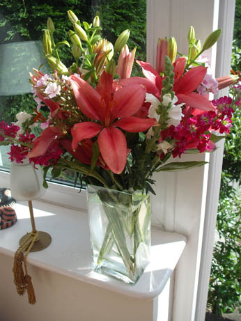 flowers from Becky and Chris