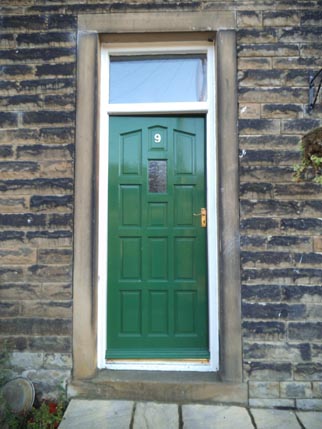 new house - green door