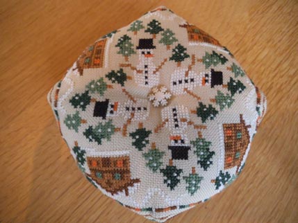 Winter Exchange Biscornu