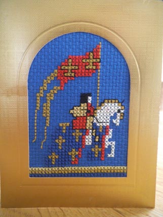 Cross stitch birthday card