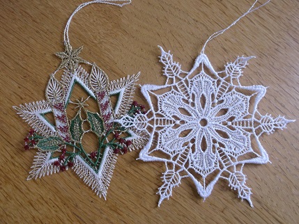 Bavarian needlework -xmas ornies