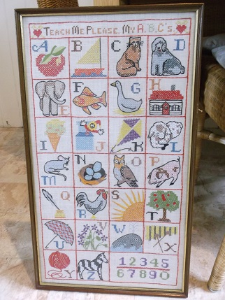 Vintage ABC embroidery