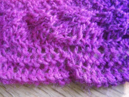 Knitting April 2015 - cuff detail