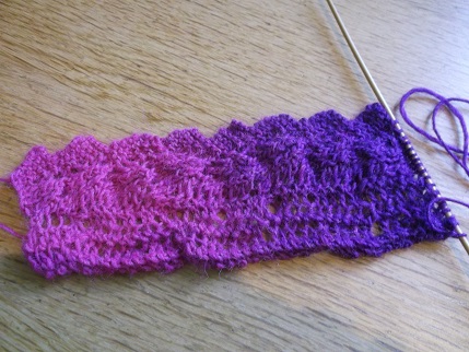 Knitting April 2015 - finished cuff