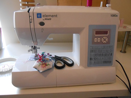 new sewing room - machine in room