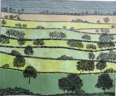 Quilt Show trees quilt