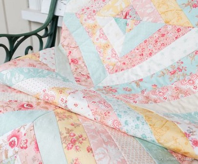 Printemps Quilt - Pinwheel Cottage