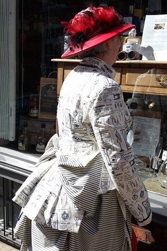 Steampunk sewing fabric dress 2