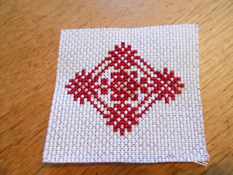 Nov - Xmas stitching 1