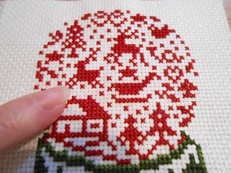 Snow Globe Cross Stitch 3