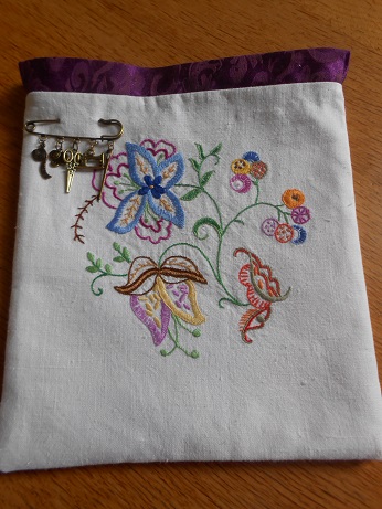 Steampunk linen bag 1