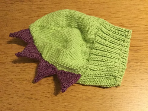 Ava's dino hat 2