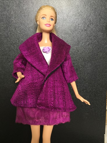 Barbie purple coat 1