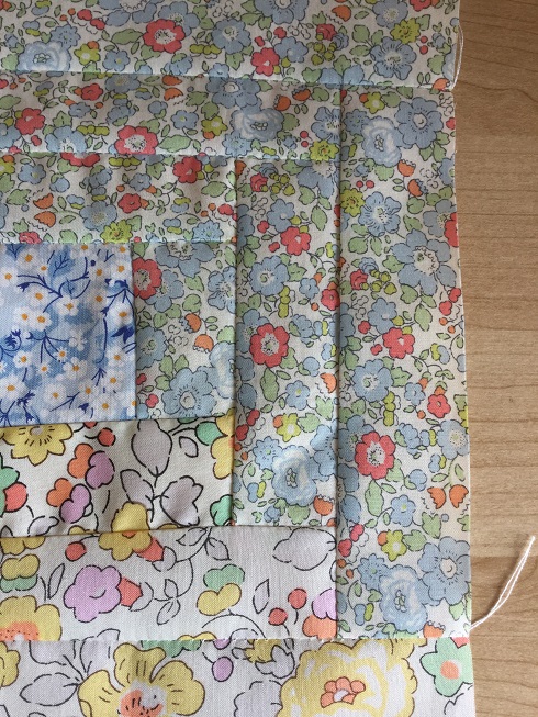 Liberty log cabin blocks 9