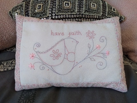 Have faith pillow