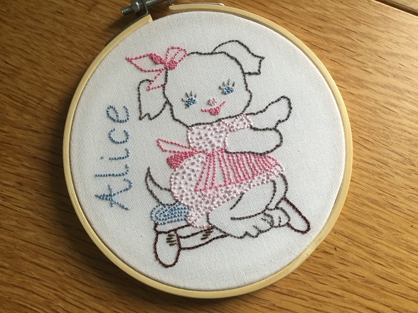 Vintage dog completed